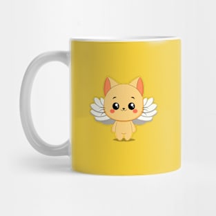 Cat wearing angel wings Mug